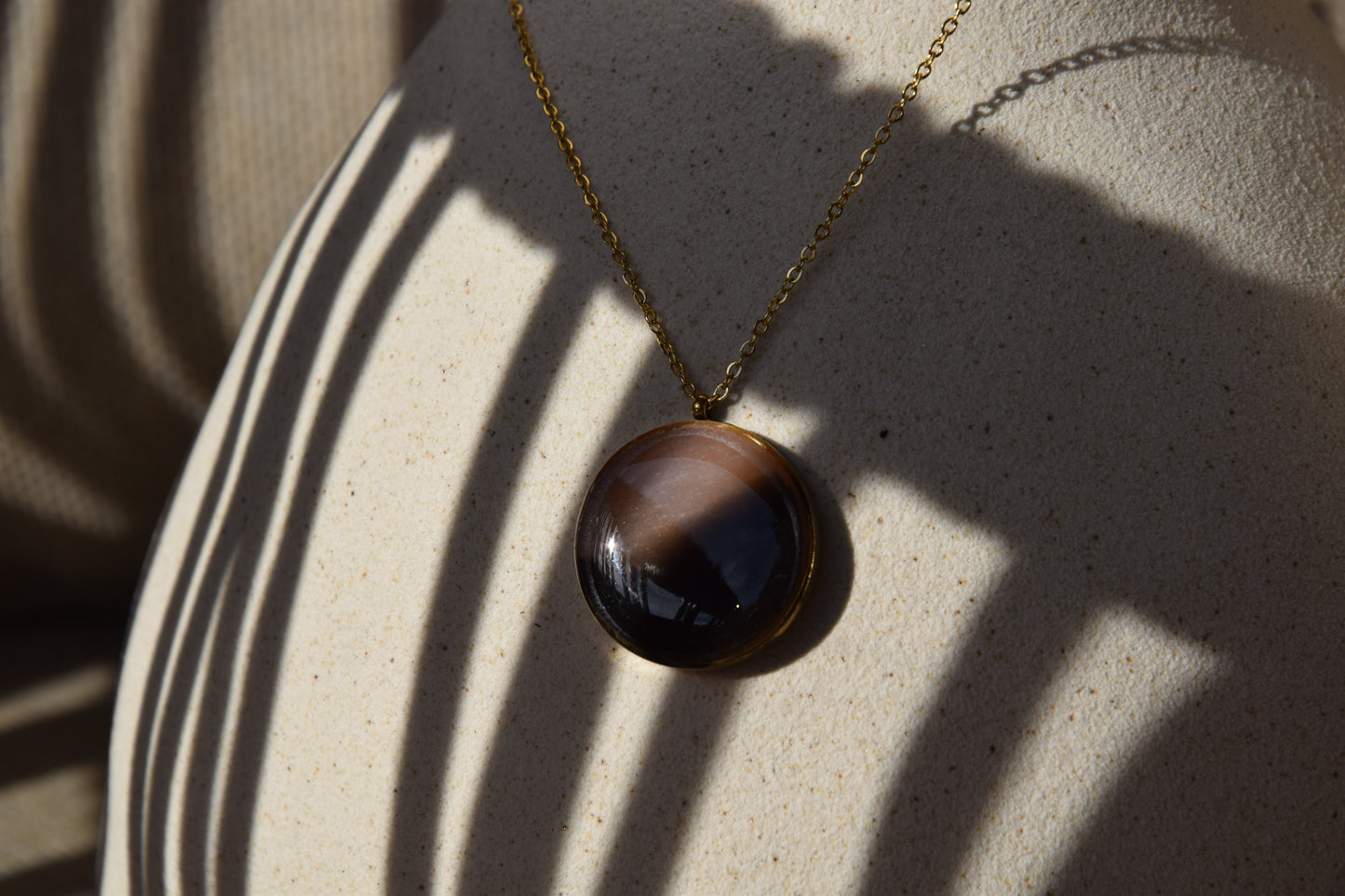 Collier avec Pendentif Rond